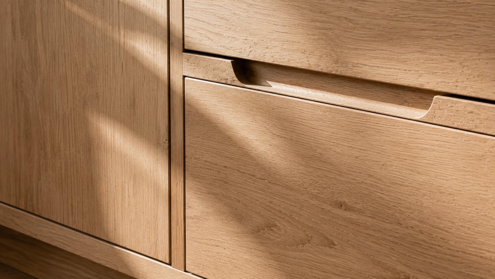 Minimalist Flush Cabinet Finger Pulls